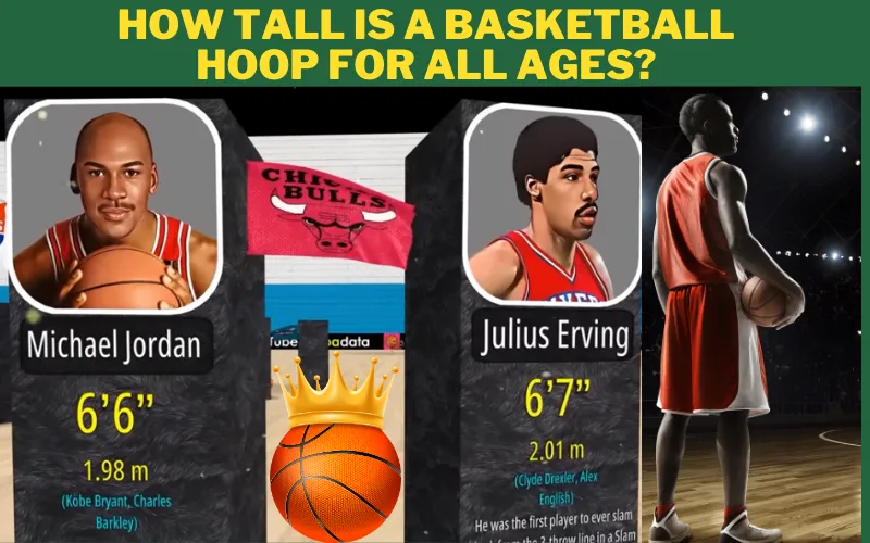 How tall is a basketball hoop in feet